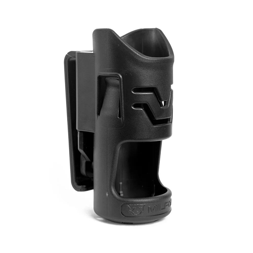 Porta gas táctico Milfort negro para gas pimienta policías