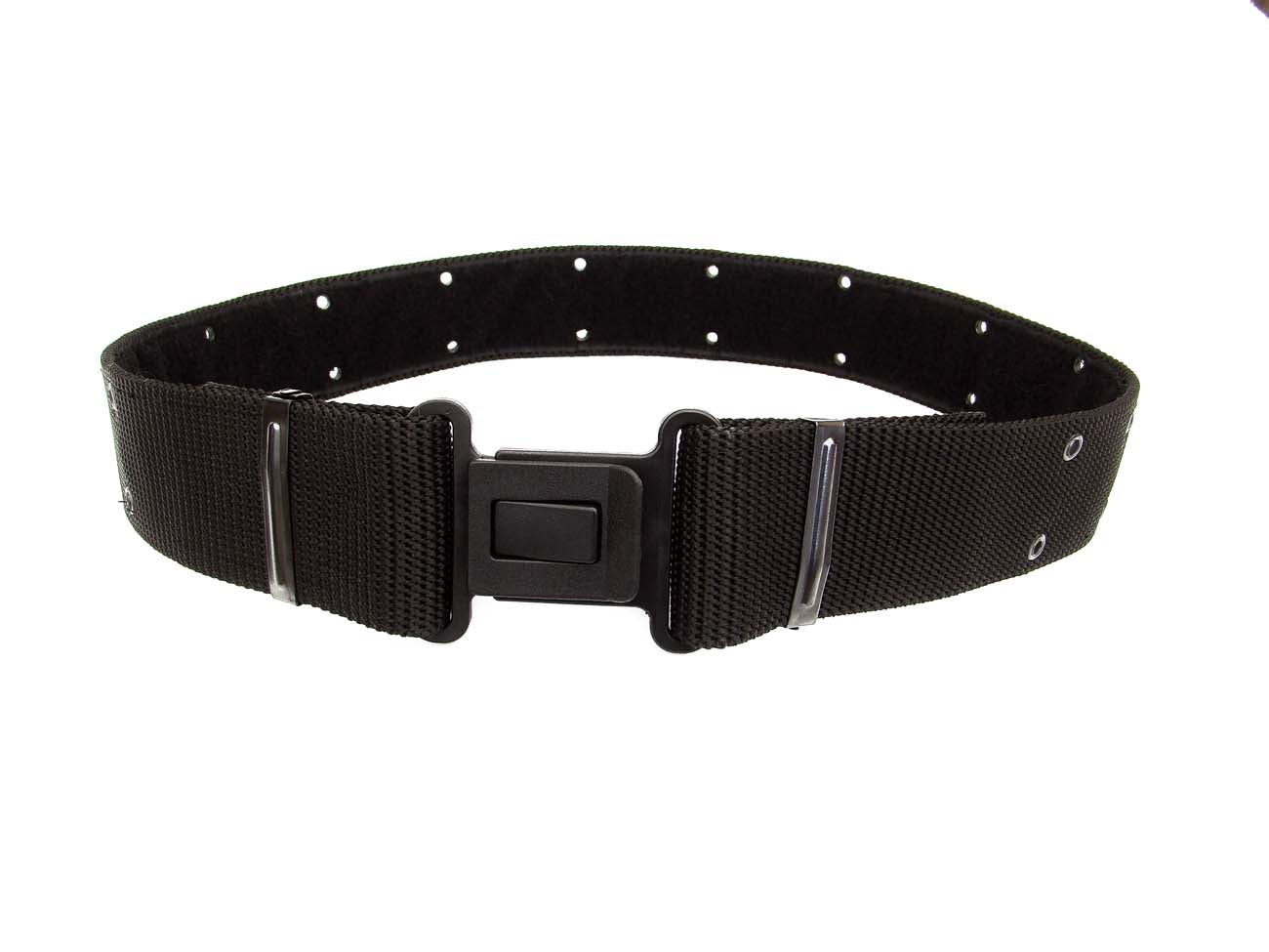 Fajilla coreana táctica negra de poliéster para policias