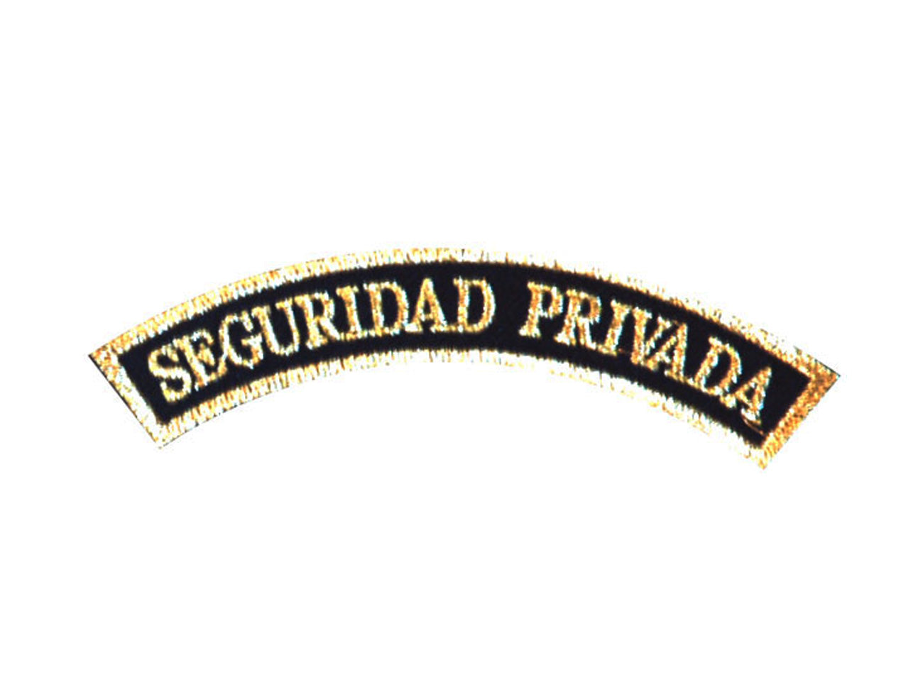Parche táctico con leyenda "Seguridad" para uso profesional en uniforme