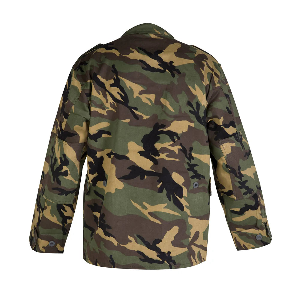 Camisola táctica camuflajeada estilo selva 100% algodón, fresca y cómoda para uso en exteriores