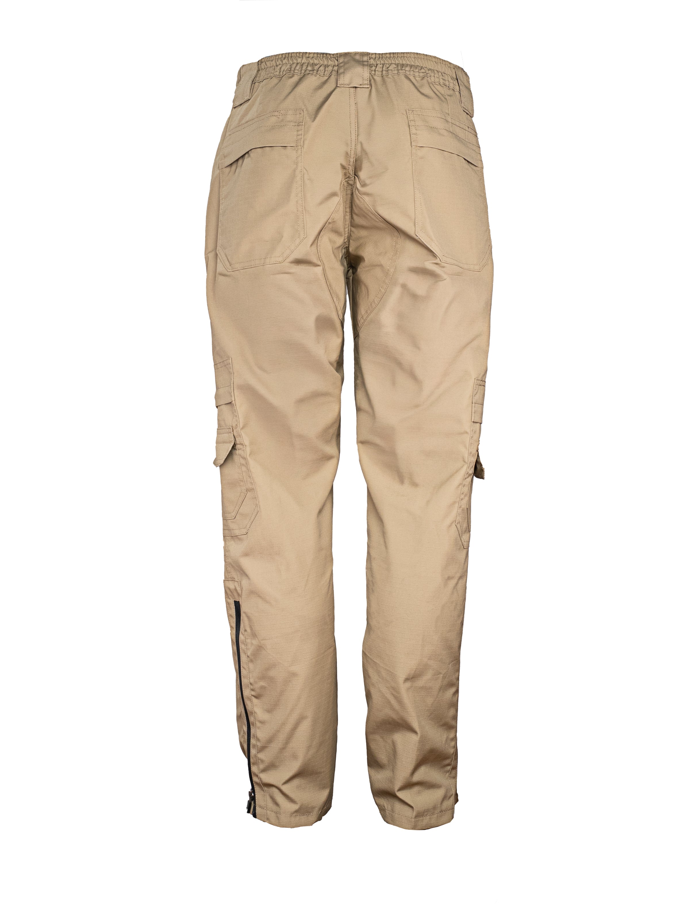 Vista completa del pantalón Aviador kaki, resistente al desgaste y cómodo