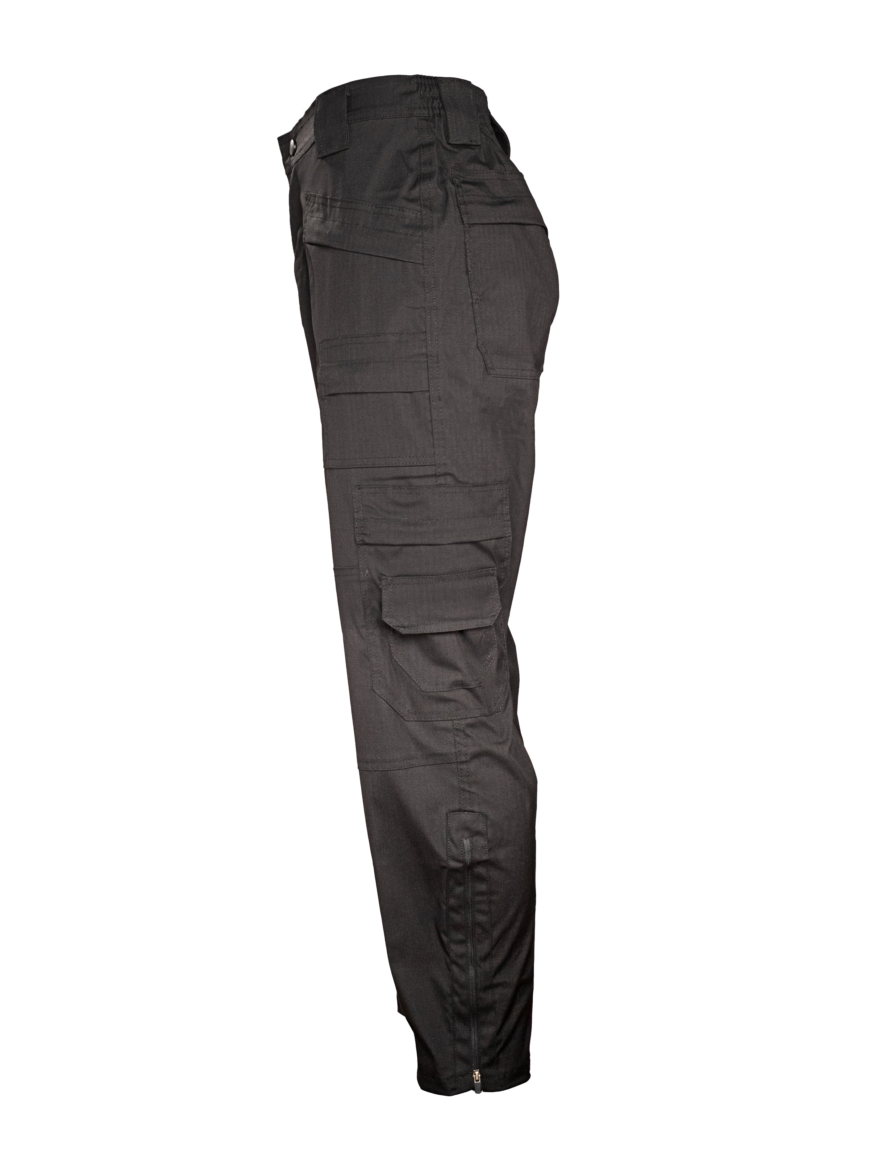 Pantalón negro estilo comando modelo Aviador, diseñado para operaciones tácticas