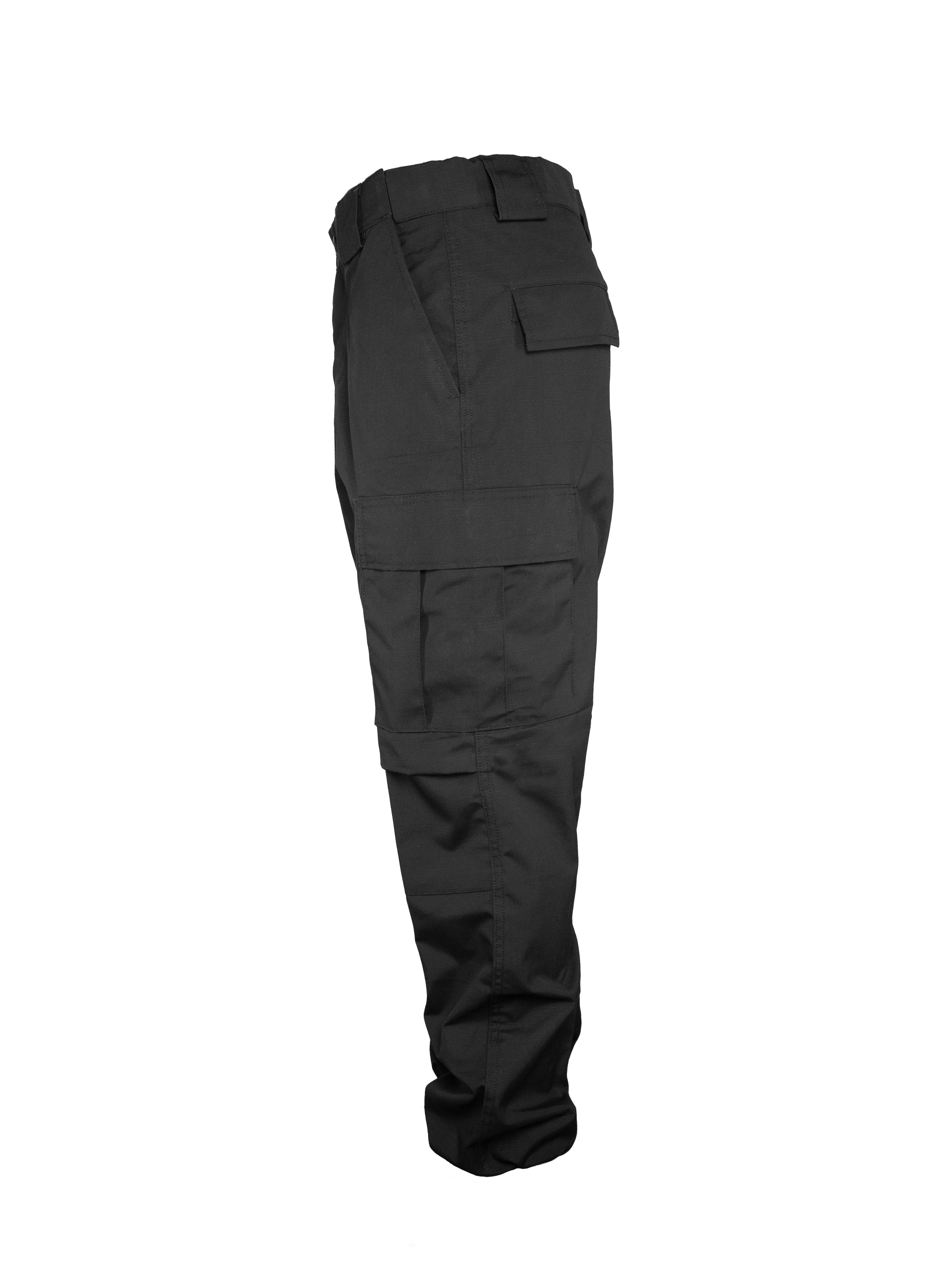 Pantalón comando negro con corte americano, resistente y cómodo