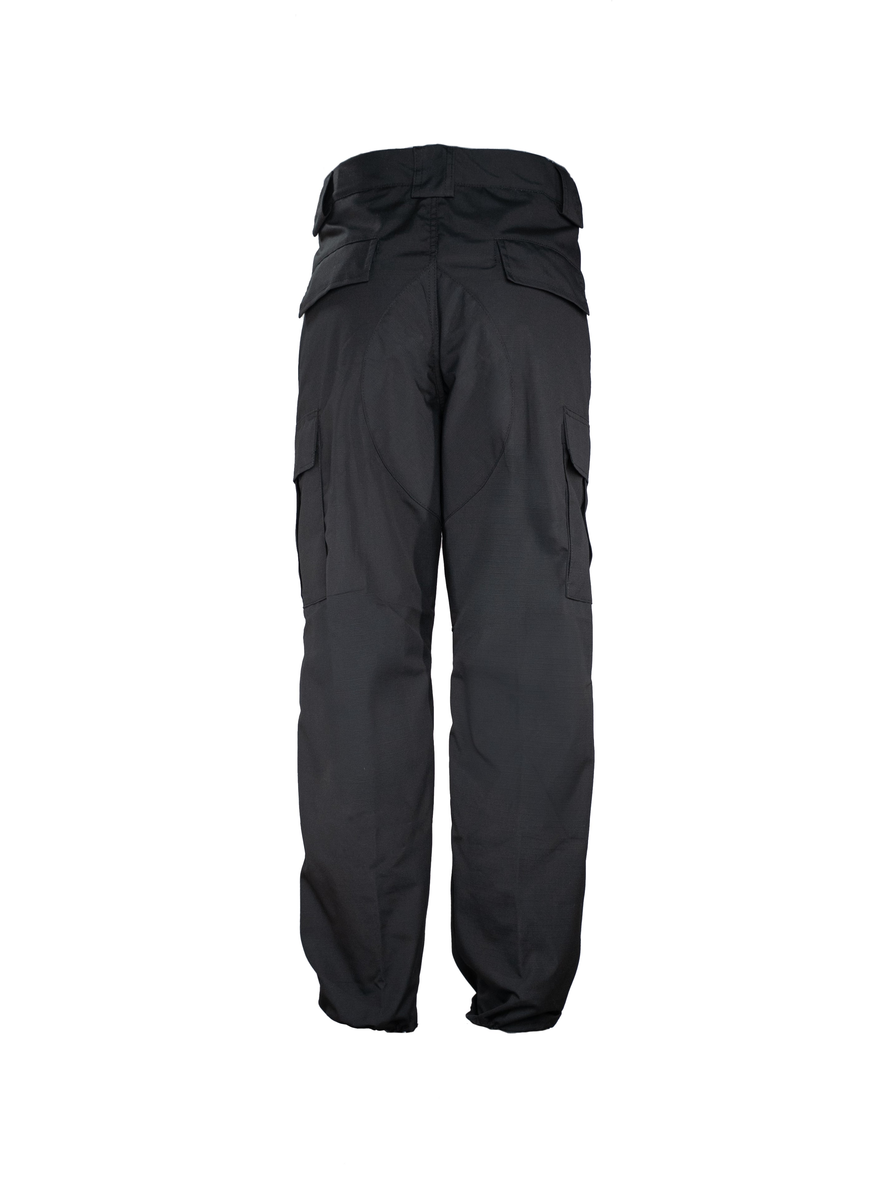 Pantalón táctico negro repelente al agua, ideal para policías o personal de seguridad