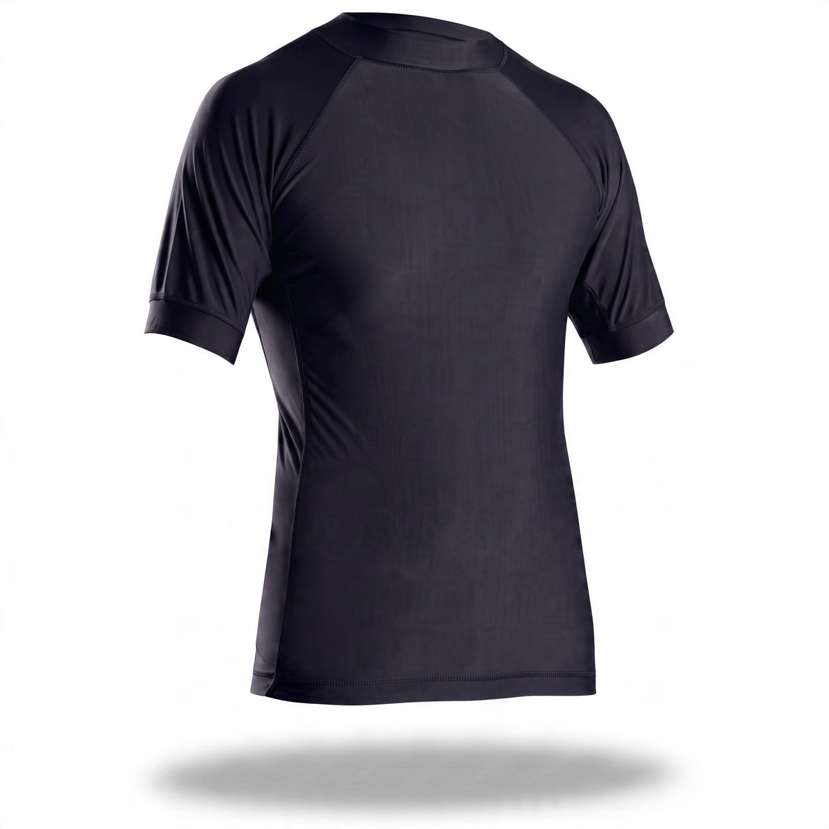 PantaTony Petto Undergear black short sleeve compression shirt with moisture-wicking mesh panels for breathability.