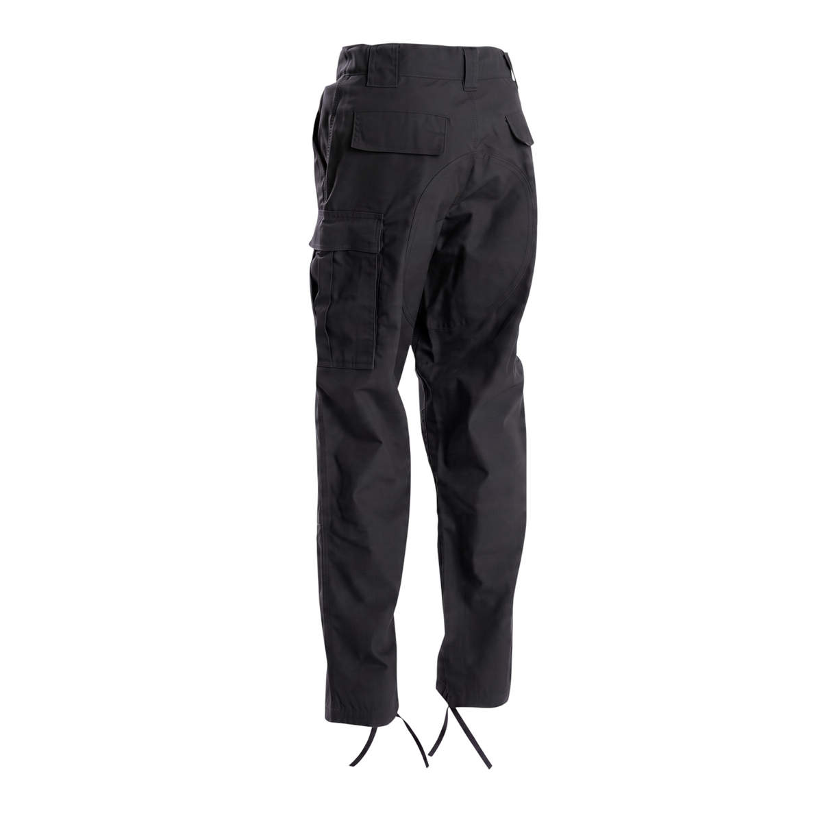 PantaTony T.G.P Ripstop SK7 black tactical cargo pants with reinforced knees and water-repellent finish, back view.