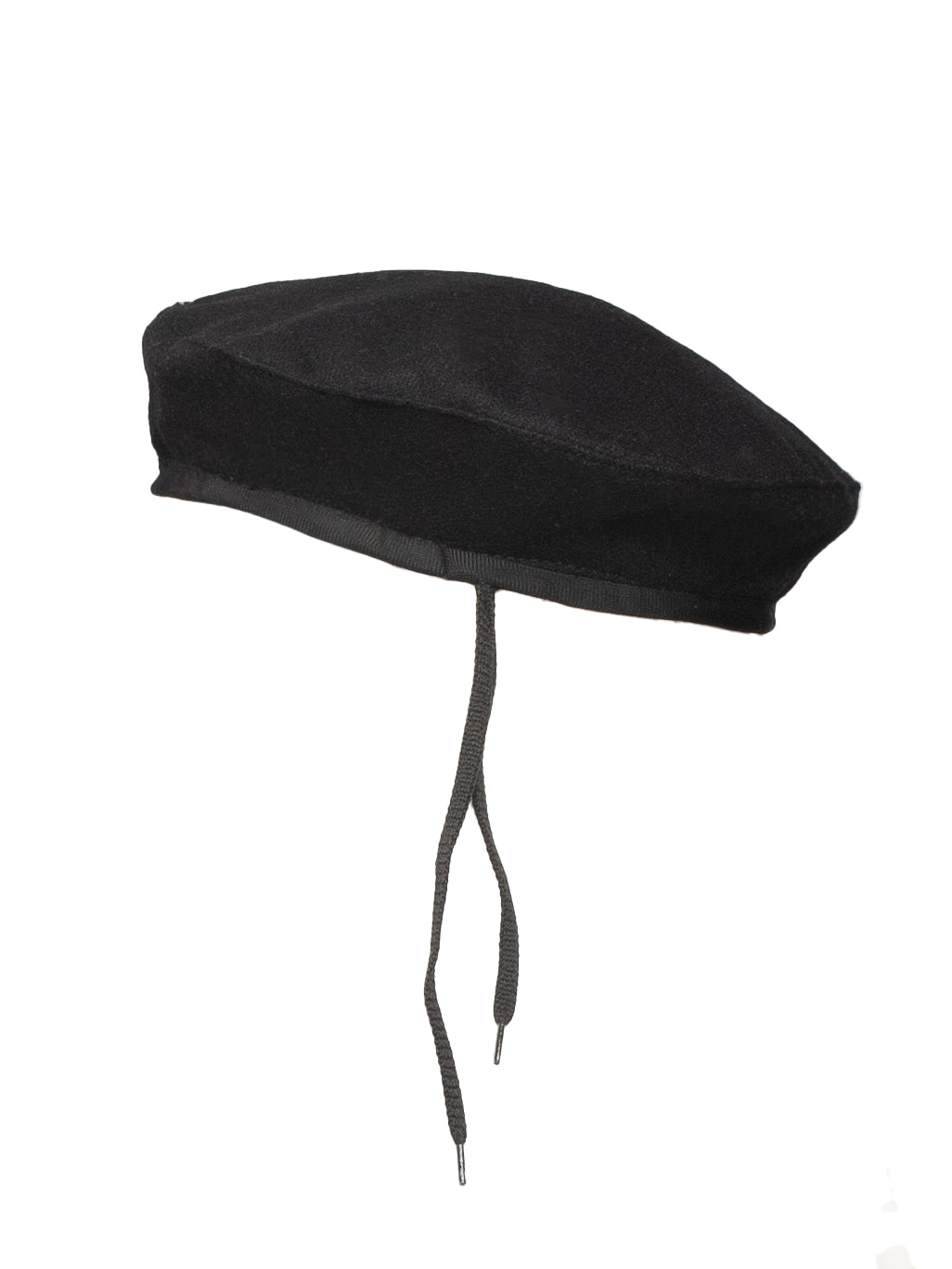 Boina de paño negra cerrada ideal para uniformes institucionales

