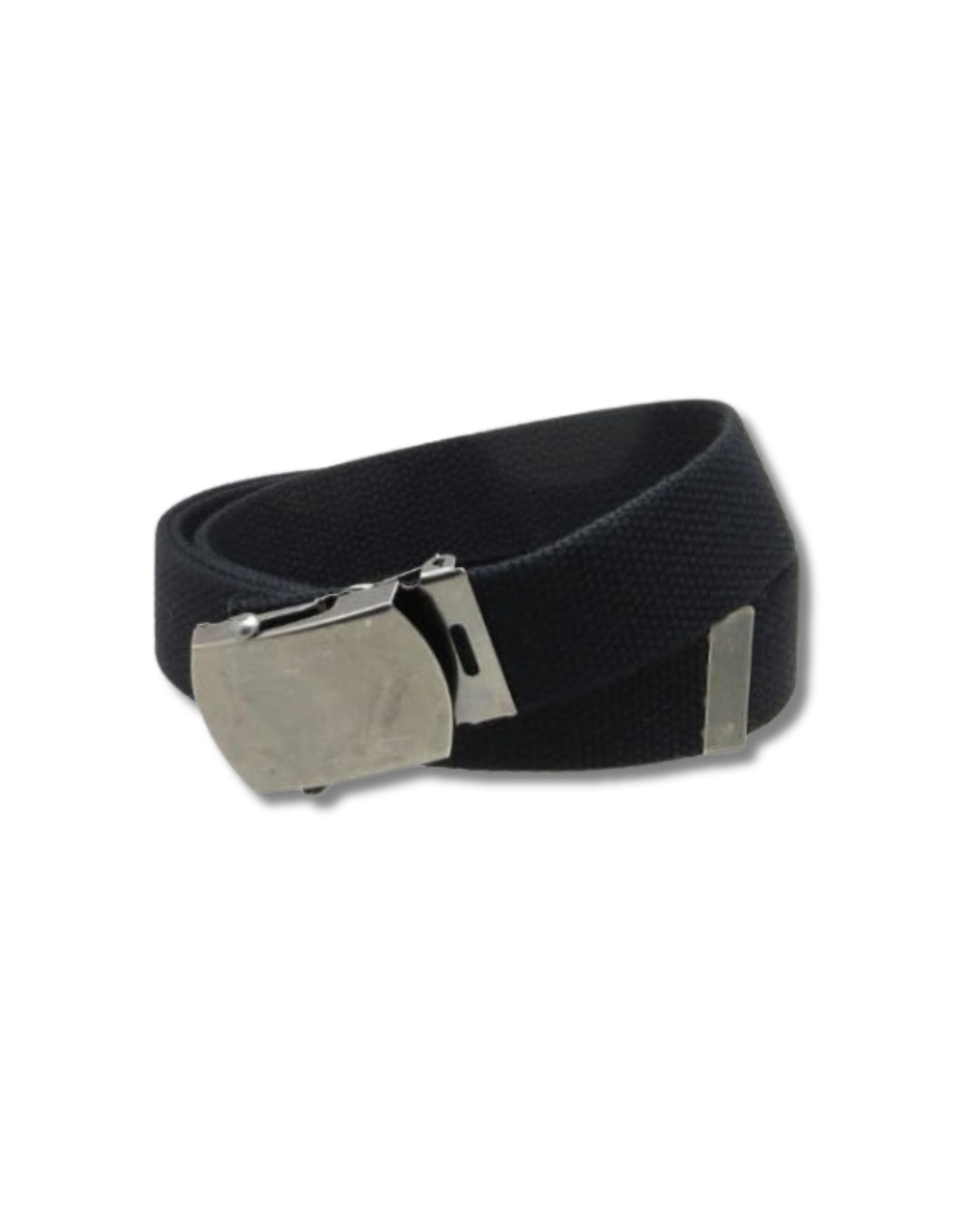 Cinturón táctica de nylon negro con hebilla metálica para seguridad privada

