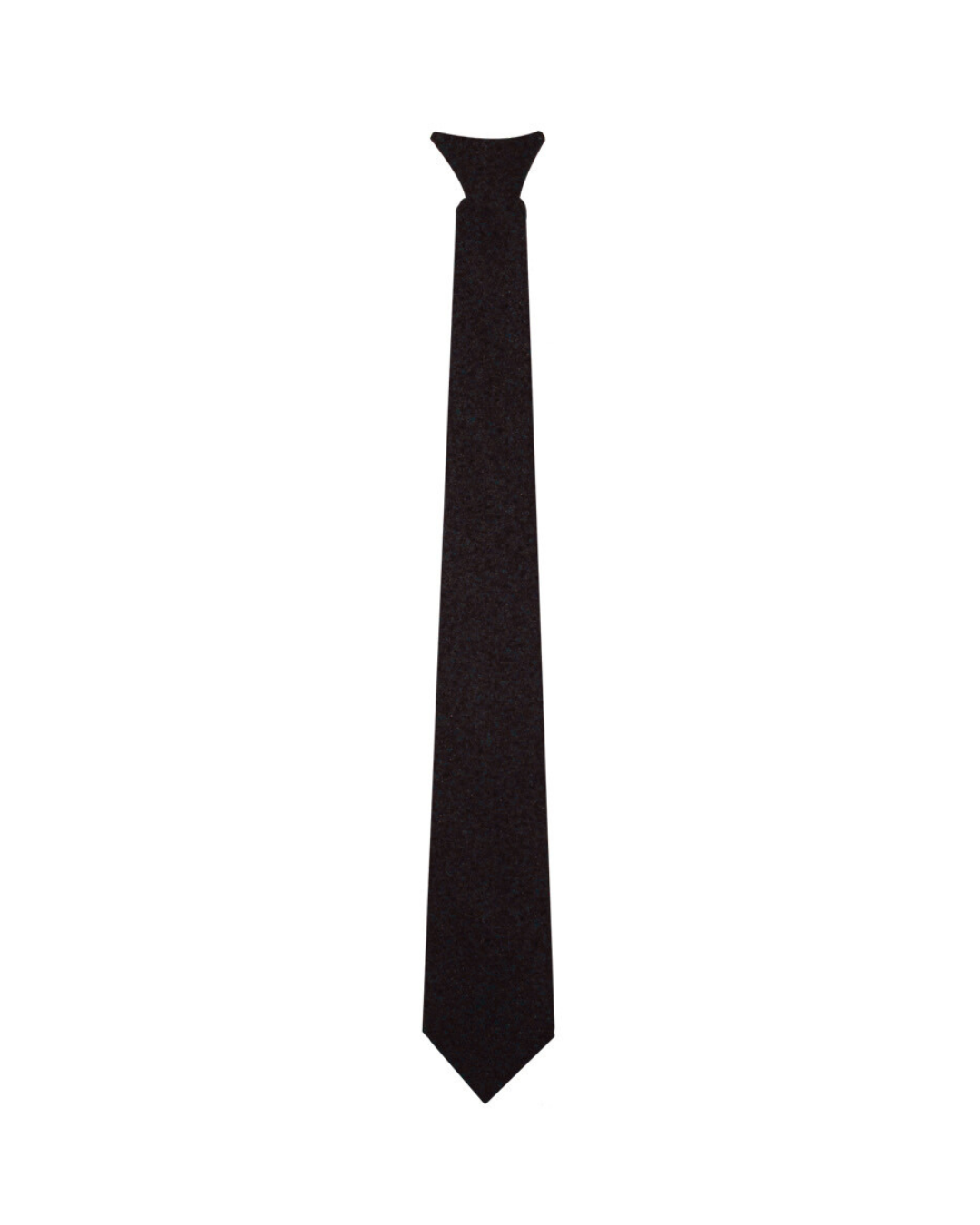 "Corbata de raso satinada negra con entre­te­la para personal de seguridad"