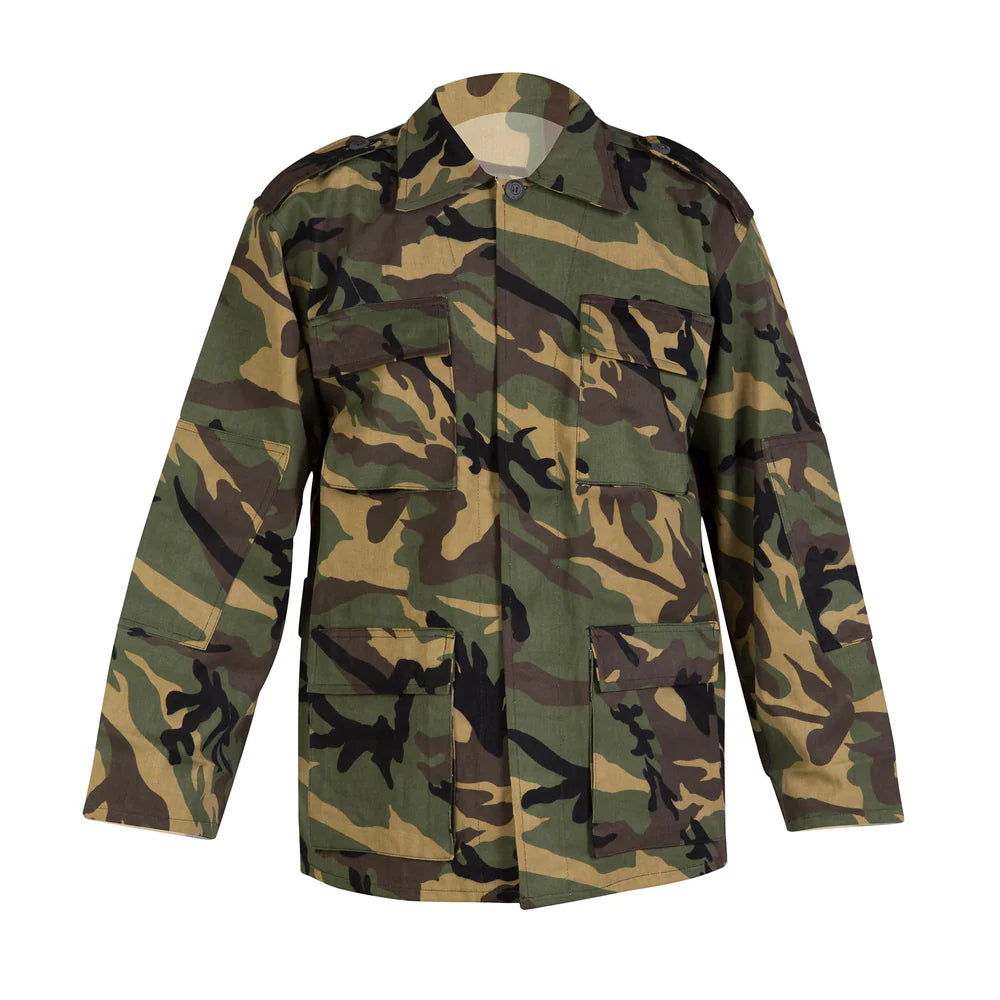 Camisola táctica camuflajeada estilo selva 100% algodón, fresca y cómoda para uso en exteriores
