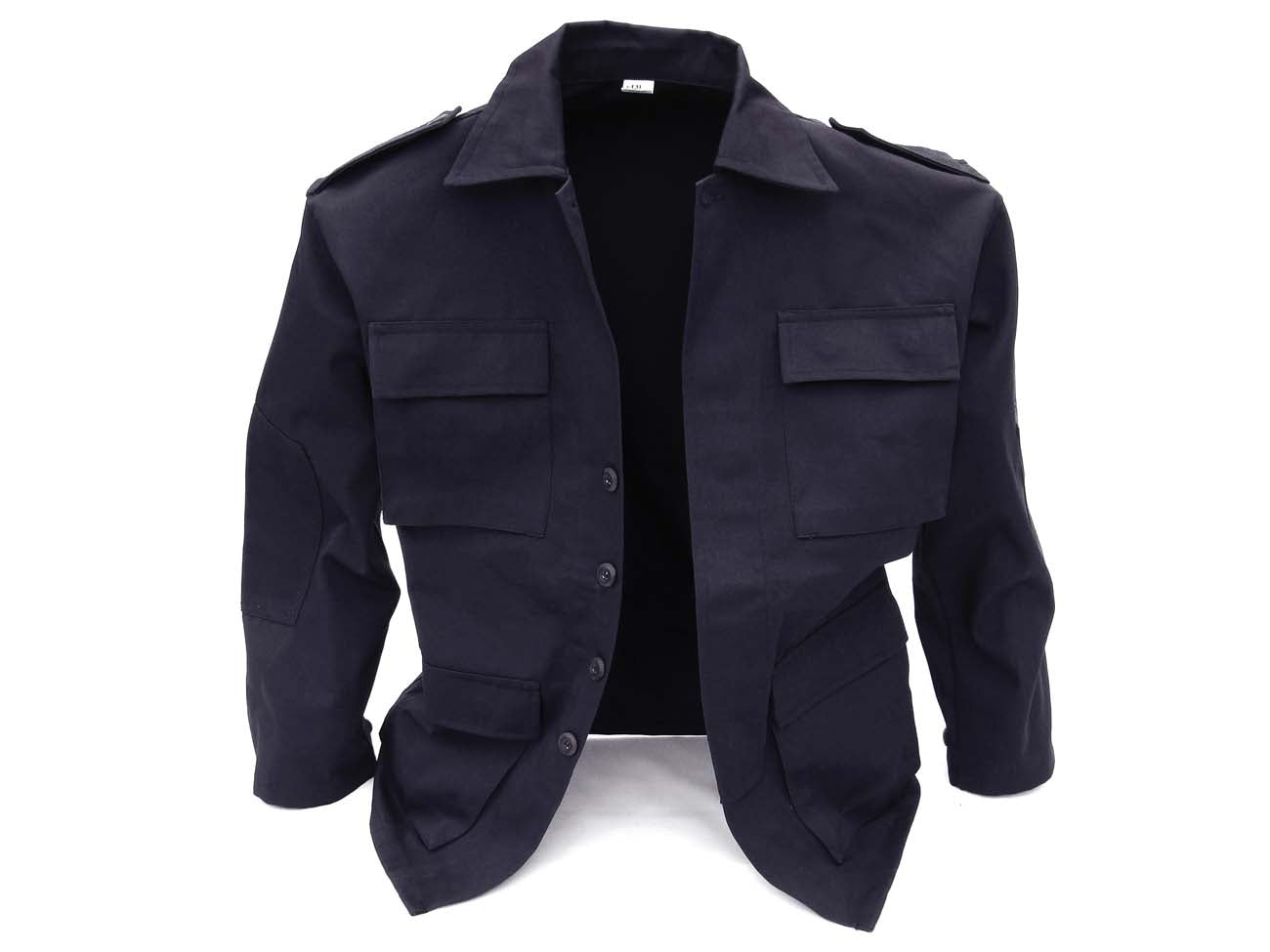 Camisola azulmarino en gabardina, resistente y profesional para seguridad privada 