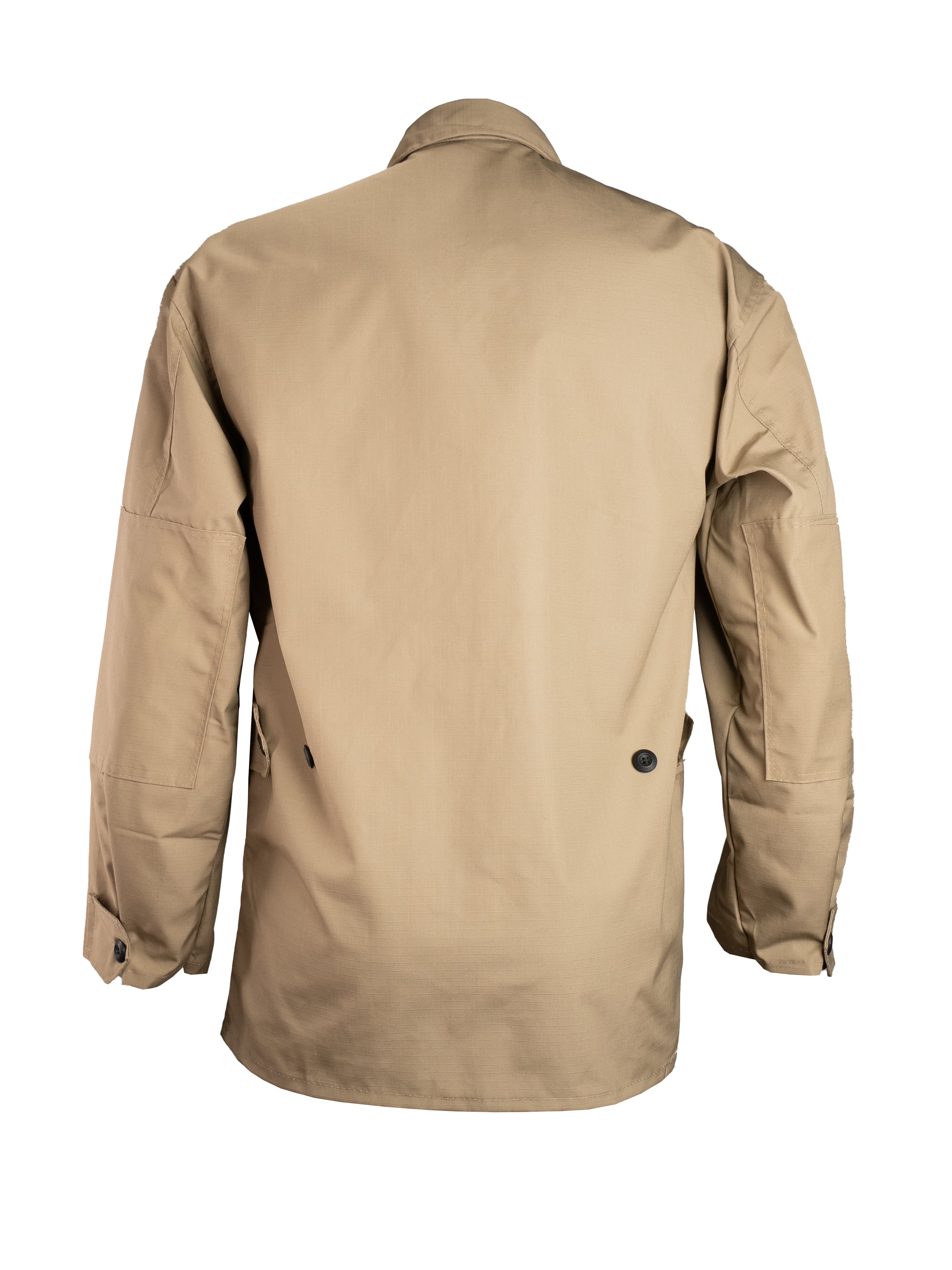 Camisola táctica color kaki en tela Ripstop Royal, resistente, transpirable y cómoda para fuerzas de seguridad y tareas operativas