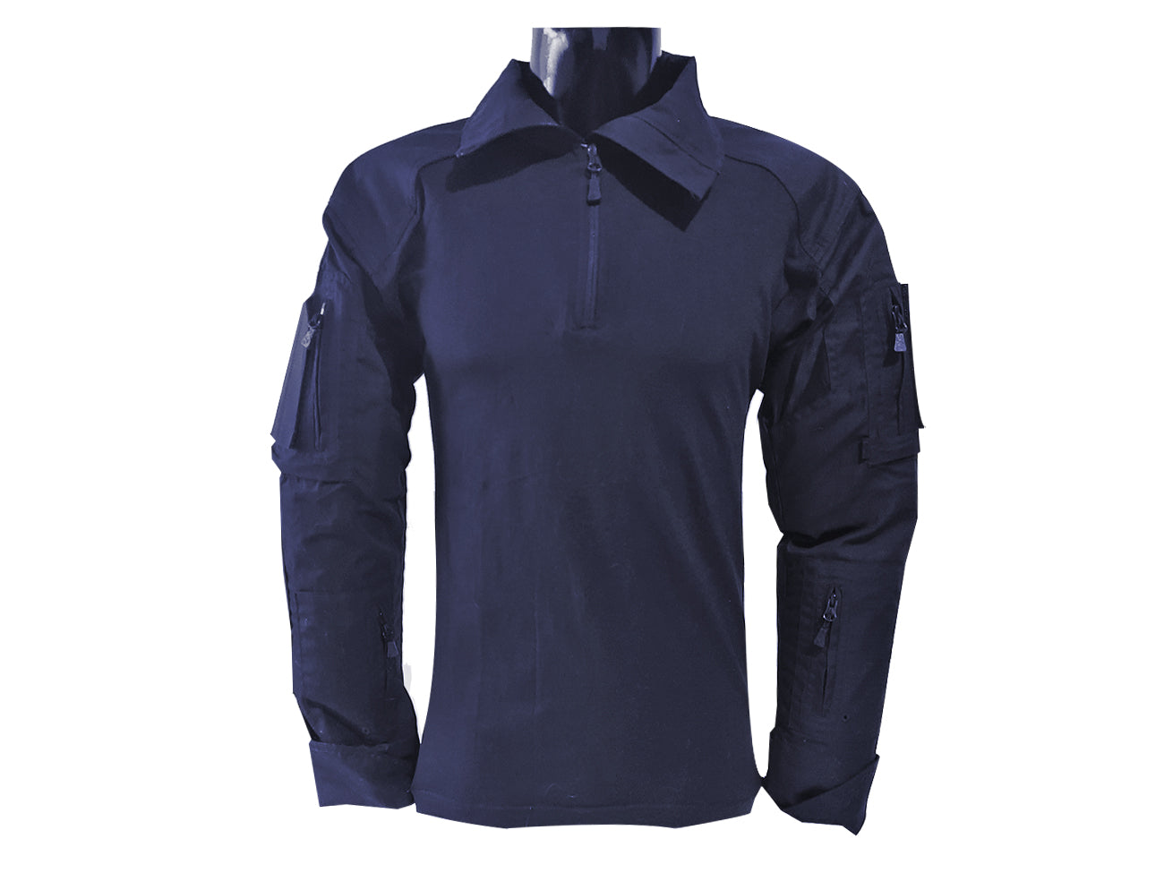Camisola táctica azul , fresca y resistente, con refuerzo Ripstop y gran transpirabilidad