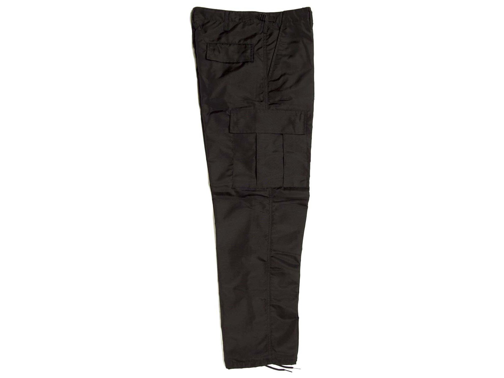 Pantalón comando negro confeccionado en nylon tiburón repelente al agua con forro interior, ideal para condiciones climáticas adversas