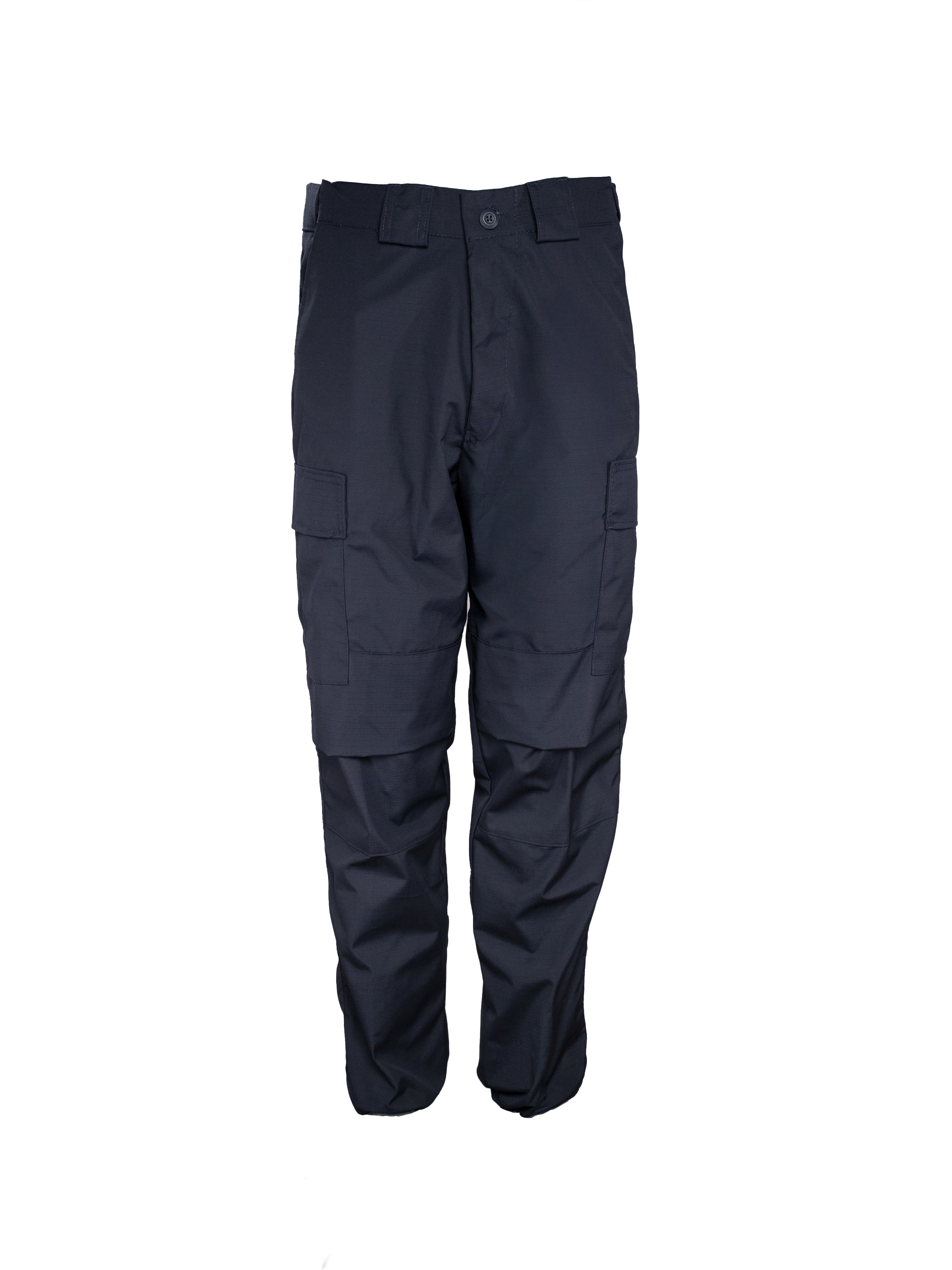 Pantalón comando azul con corte americano, tela Ripstop con aplicación repelente al agua