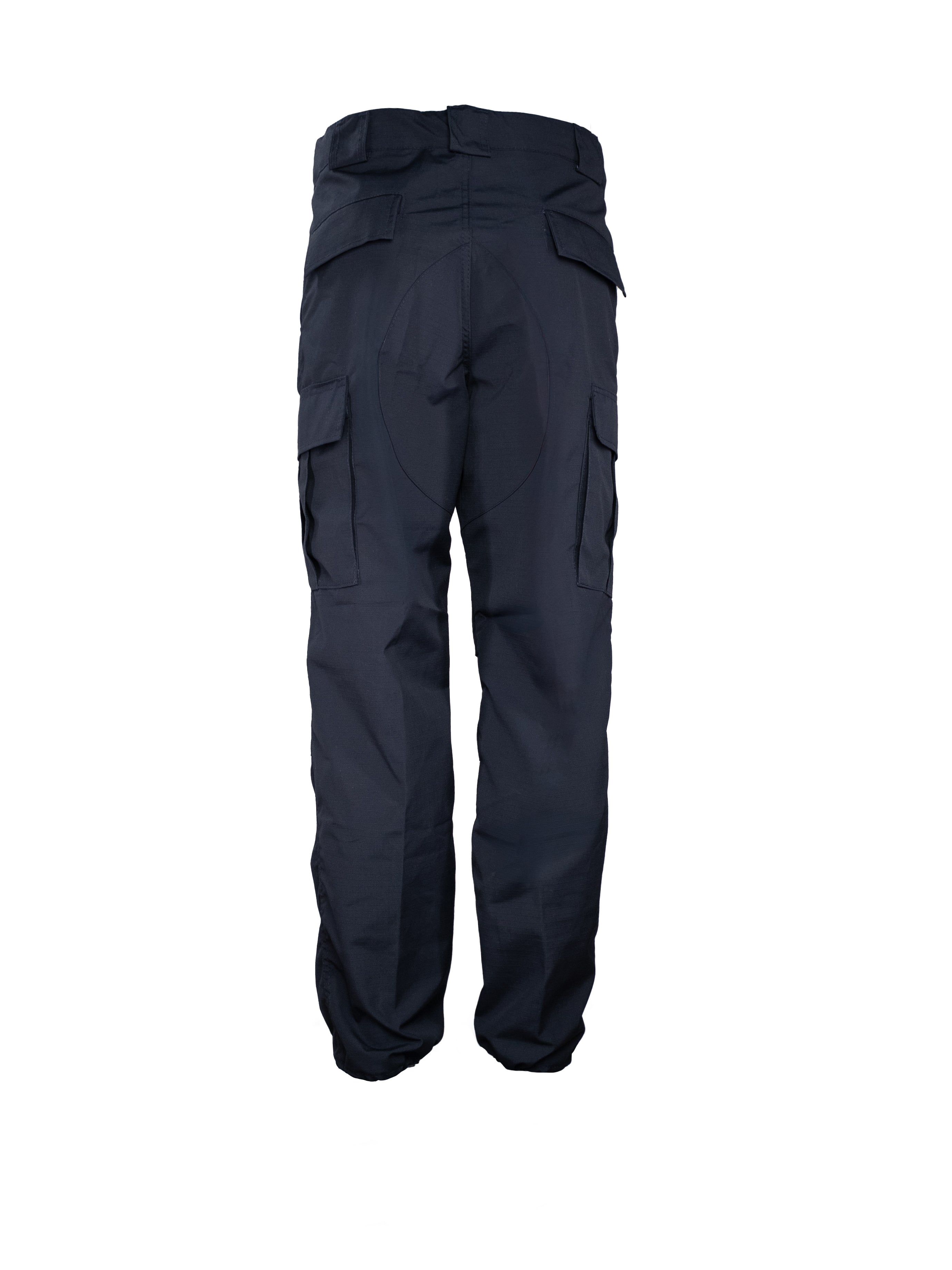 Pantalón Ripstop azul con corte americano, mezcla de poliéster y algodón resistente