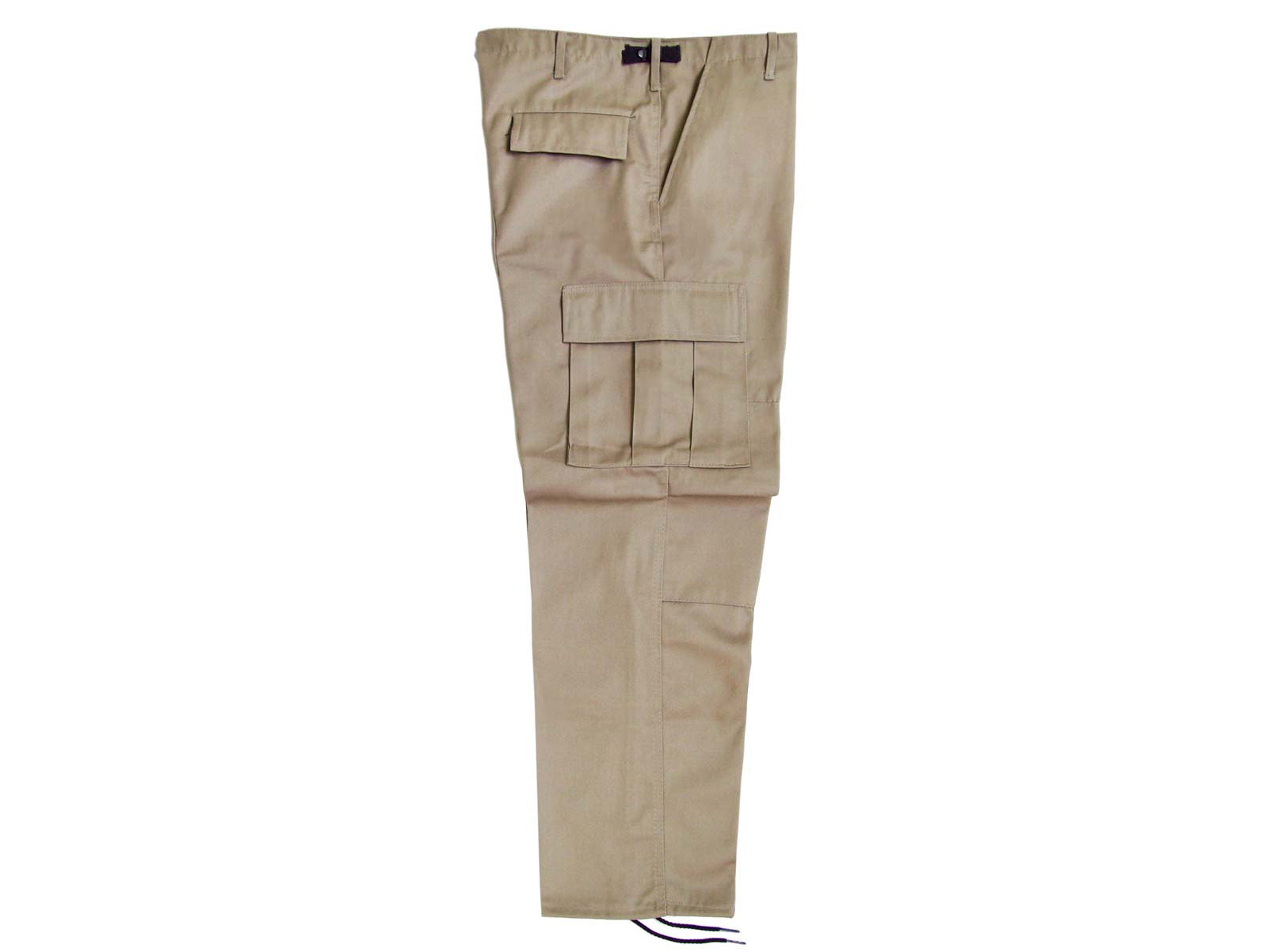 Pantalón táctico corte comando color caqui, ideal para uniformes institucionales