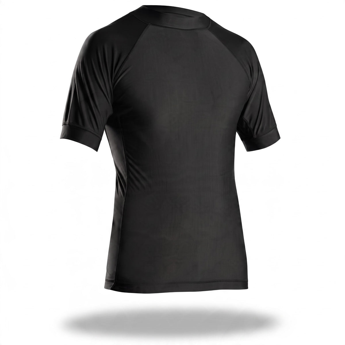 PantaTony Petto Undergear black short-sleeve compression base layer with moisture-wicking mesh panels.